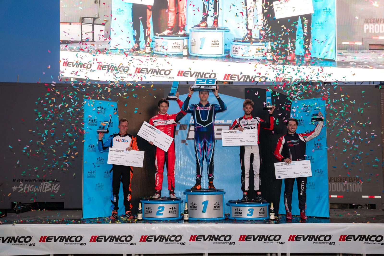 Birel ART | Birel ART drivers on the podium at the 26th SKUSA SuperNats ...